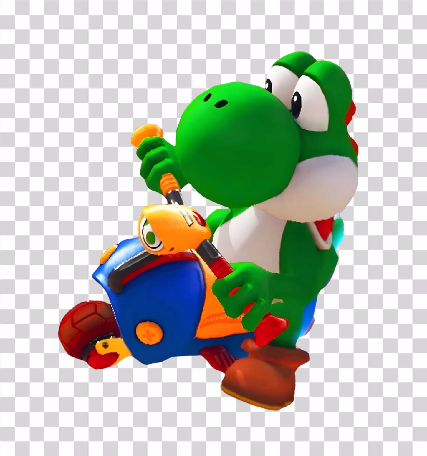 Yoshi Mario Kart PNG