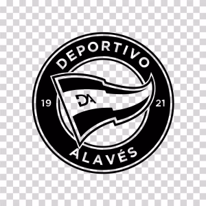 Deportivo Alavés Black Logo, Spanish Football Club Emblem, Transparent PNG Deportivo Alaves Black Logo PNG