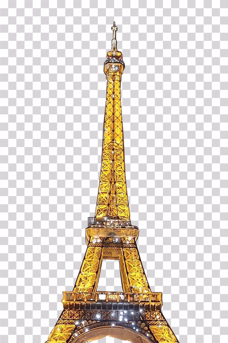 Eiffel Tower at Night Paris Landmark