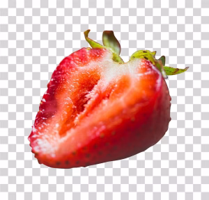 Half Strawberry PNG