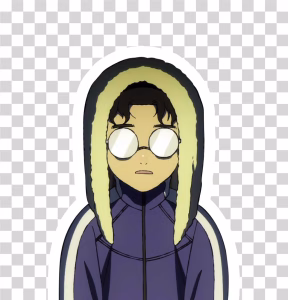 Ken Takakura as Okarun Sticker PNG