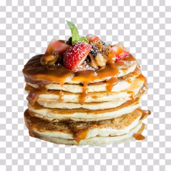 Pancake with Caramel Syrup PNG