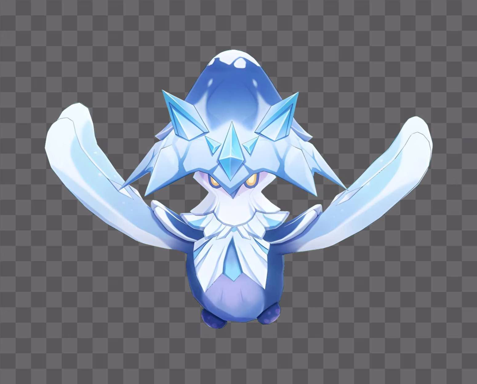 Winged Cryoshroom Genshin Impact PNG