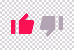 YouTube Like and Dislike Buttons PNG