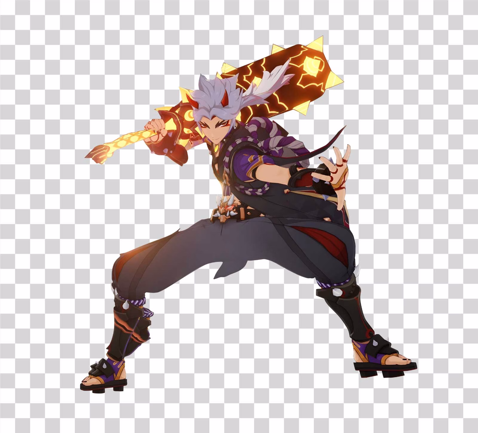 Arataki Itto Genshin Impact Playable Geo Character PNG