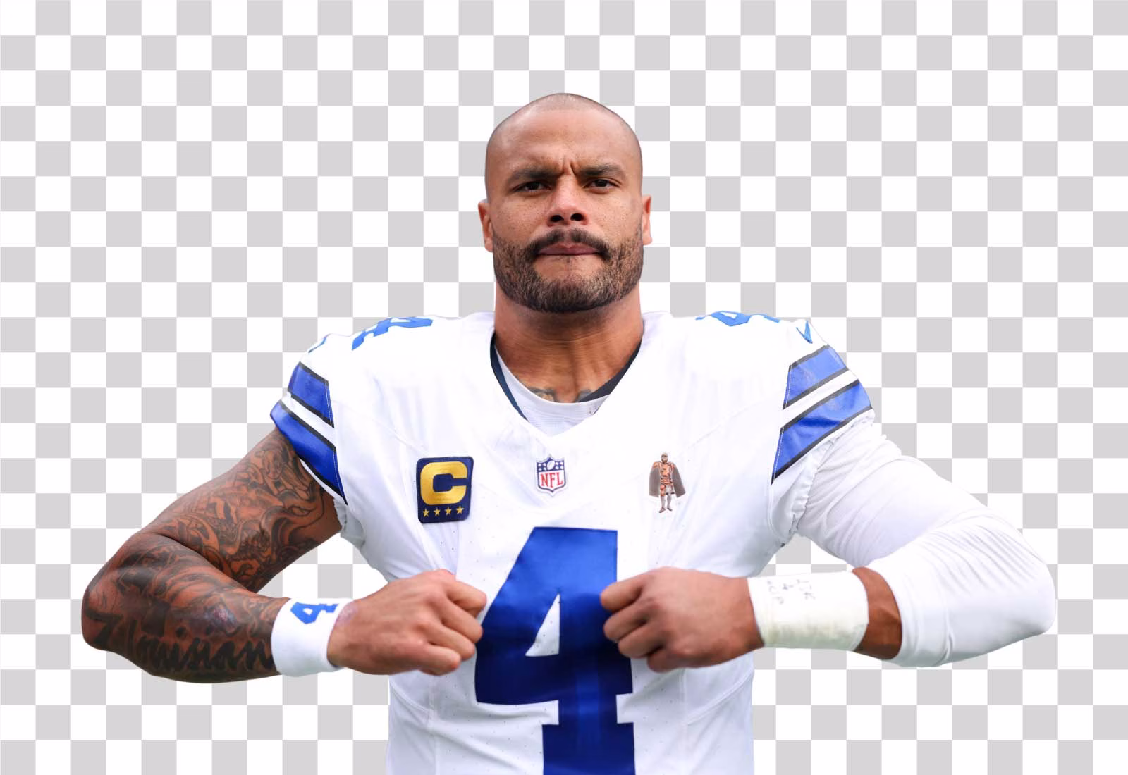 Dak Prescott Celebration Pose PNG