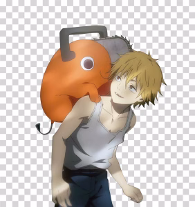 Denji and Pochita Transparent Image