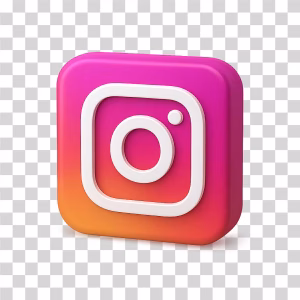 Instagram 3D Logo, Social Media Icon, Meta Platform Symbol Instagram-3D-Logo