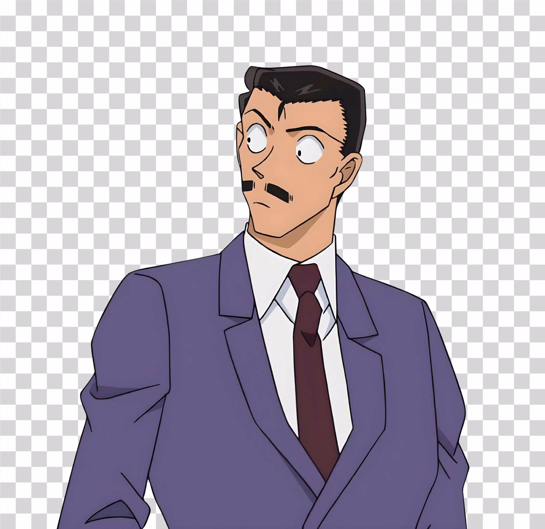 Kogoro Mouri Detective Conan Anime PNG