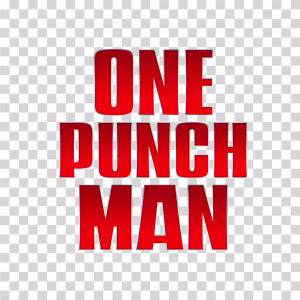One Punch Man Stacked Logo PNG Transparent