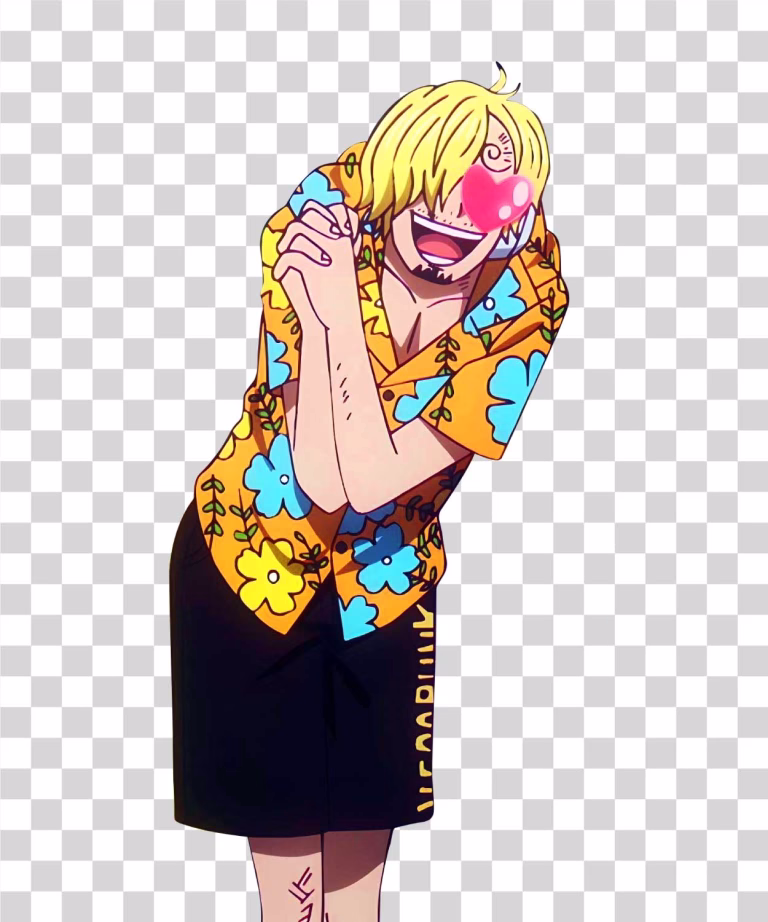 Sanji with Heart Eyes PNG