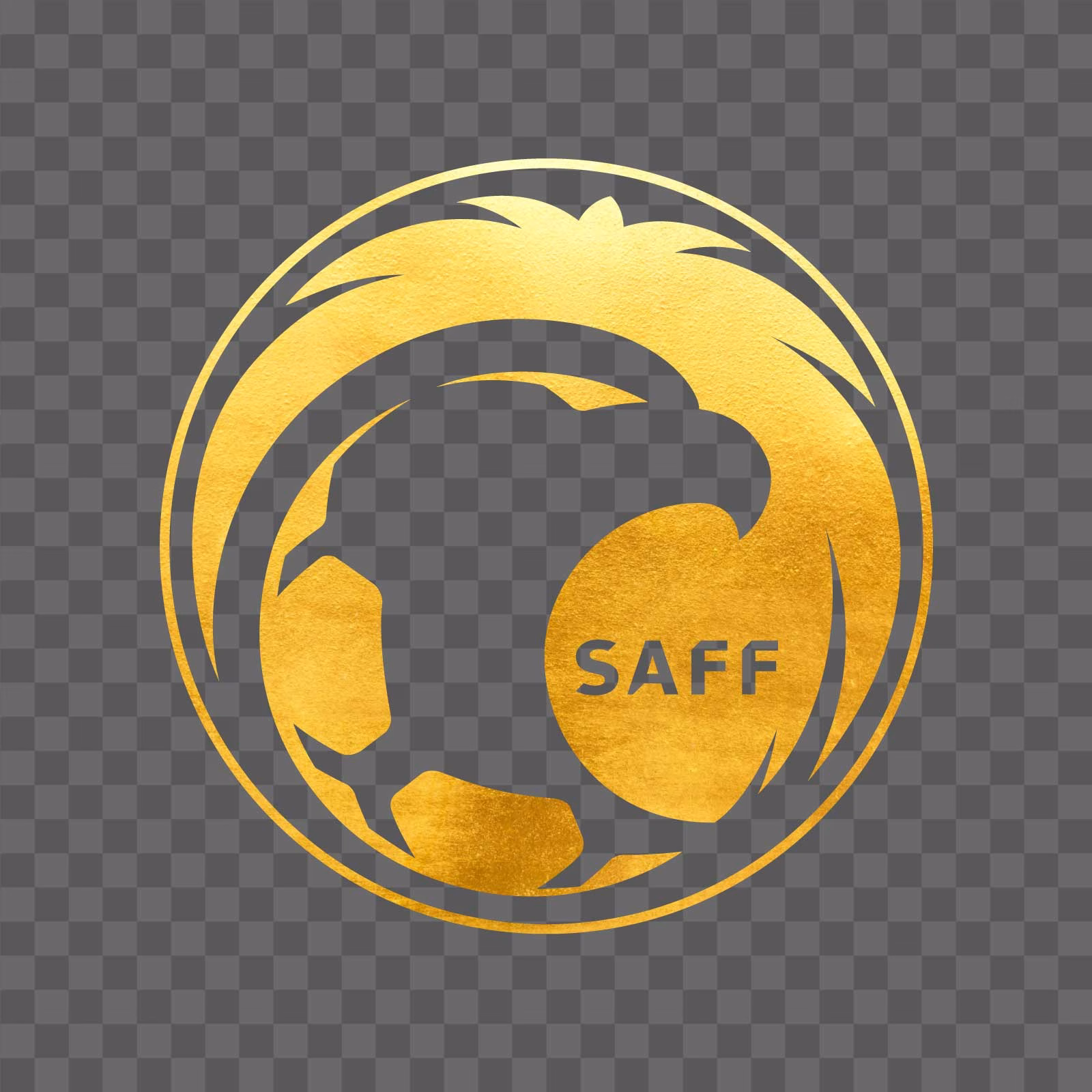 Saudi Arabia National Football Team Gold Logo Transparent