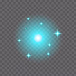 Blue Light Effect Glow PNG Transparent For Download