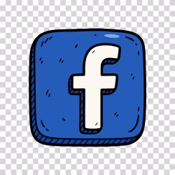 Facebook Logo Cartoon Style PNG