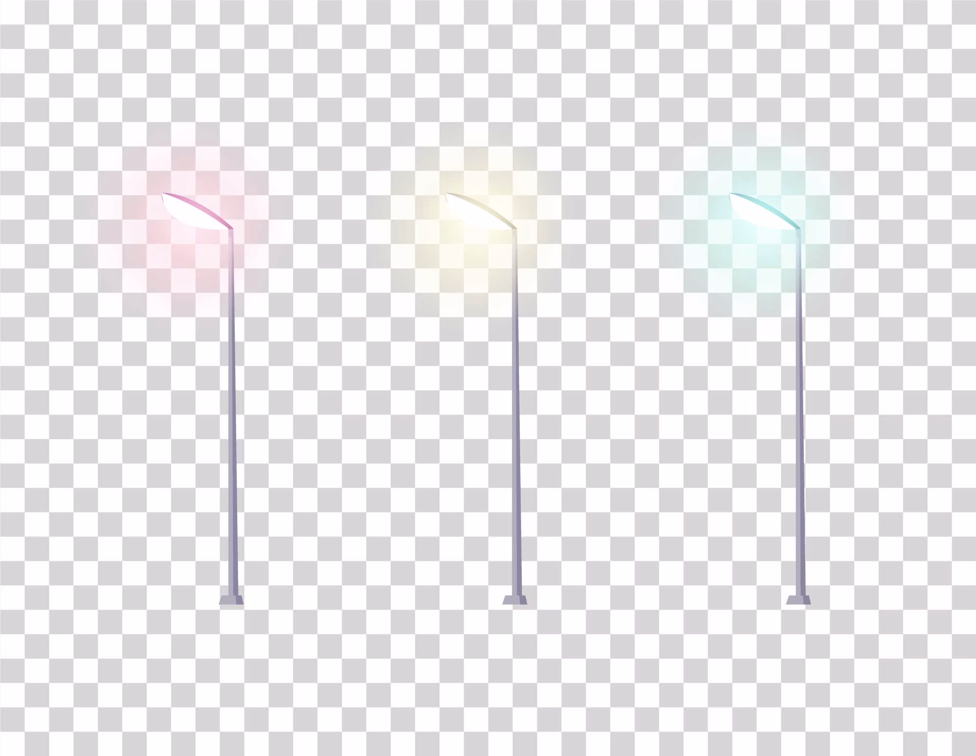 LED Street Light Illustration PNG