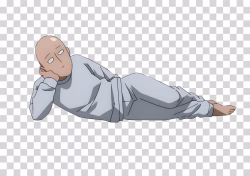 Saitama with Pajama Sticker Transparent Background