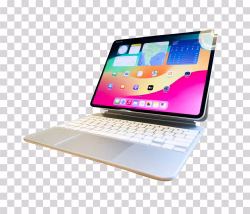 iPad with Magic Keyboard PNG Image