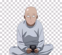 Saitama in Basic Home Clothes PNG