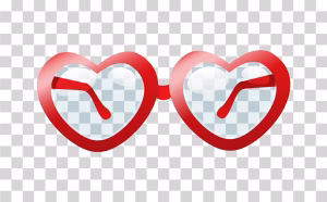 Heart Shaped Sunglasses PNG Image
