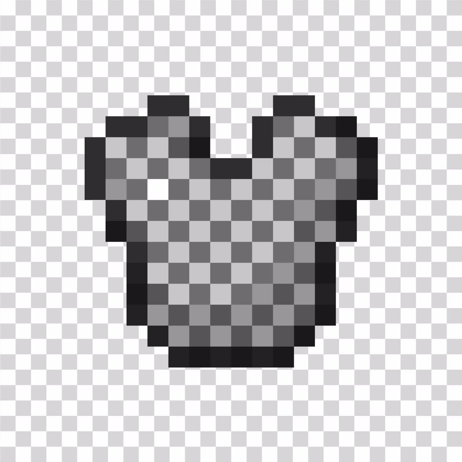 Minecraft Chainmail Chestplate Transparent PNG