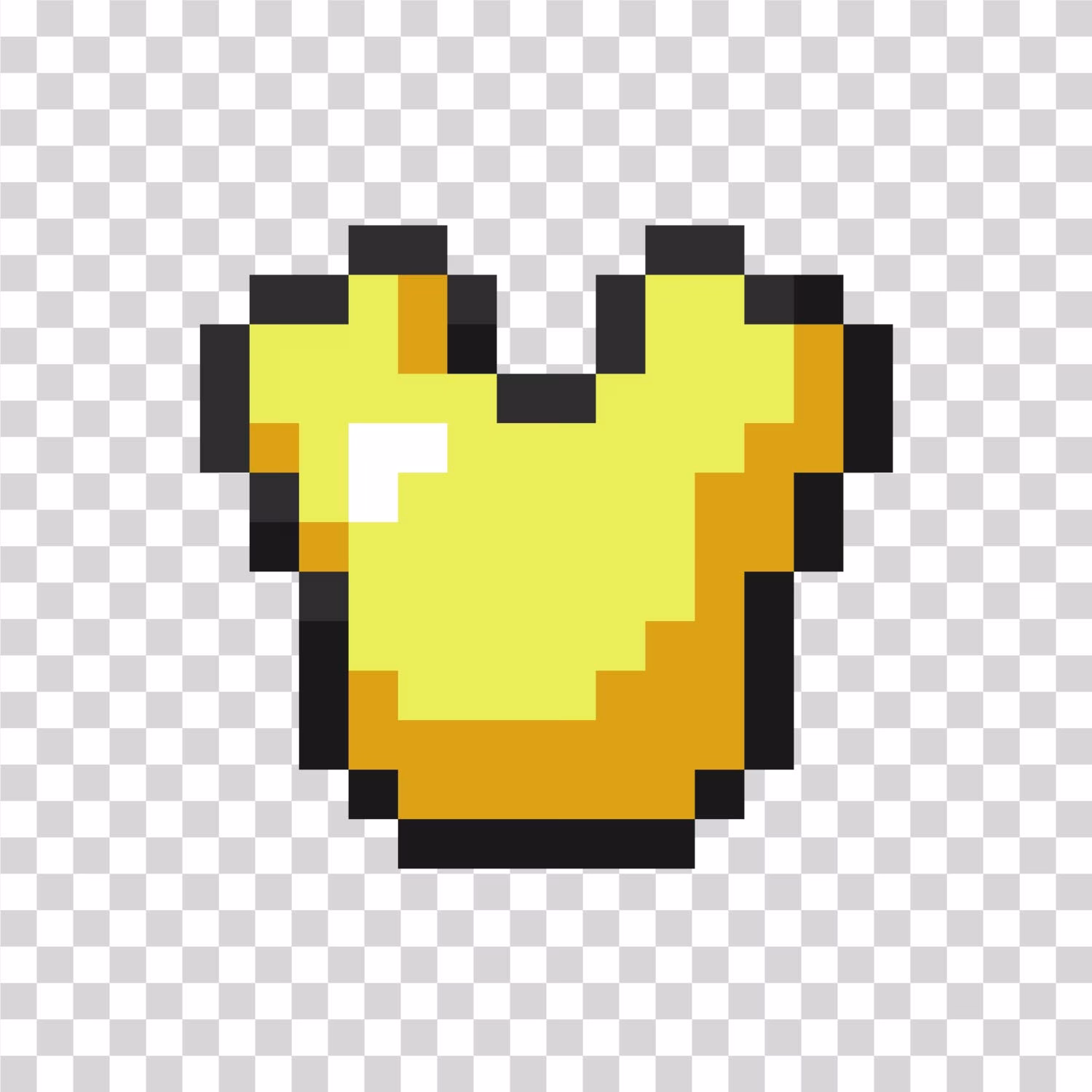 Minecraft Gold Chestplate PNG Image