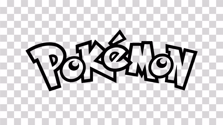 Pokemon Black Logo Transparent PNG