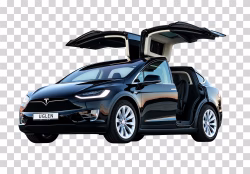 Black Tesla Model X PNG