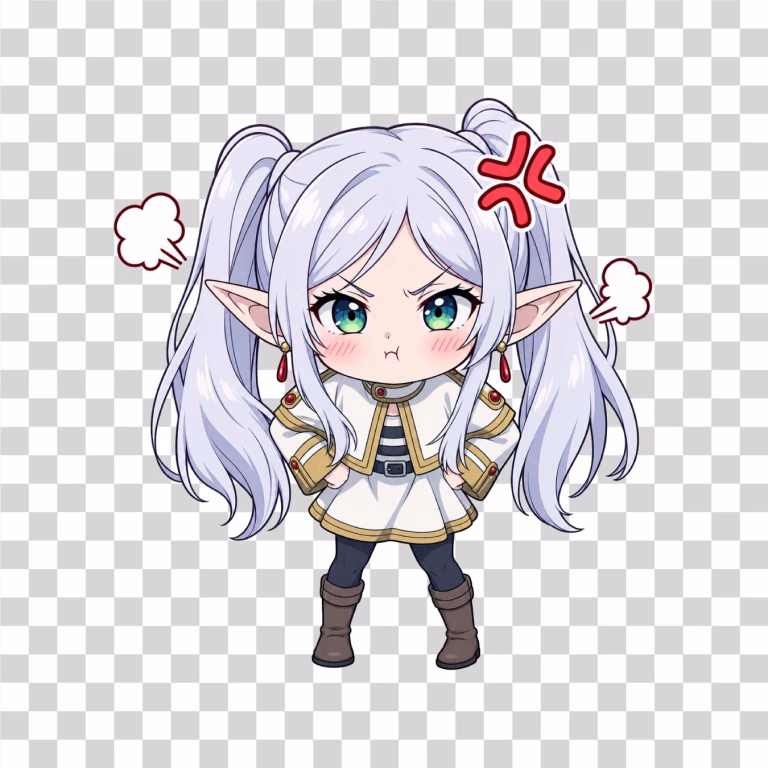 Frieren Angry Emoji