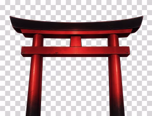 Japanese Torii Gate Anime Style