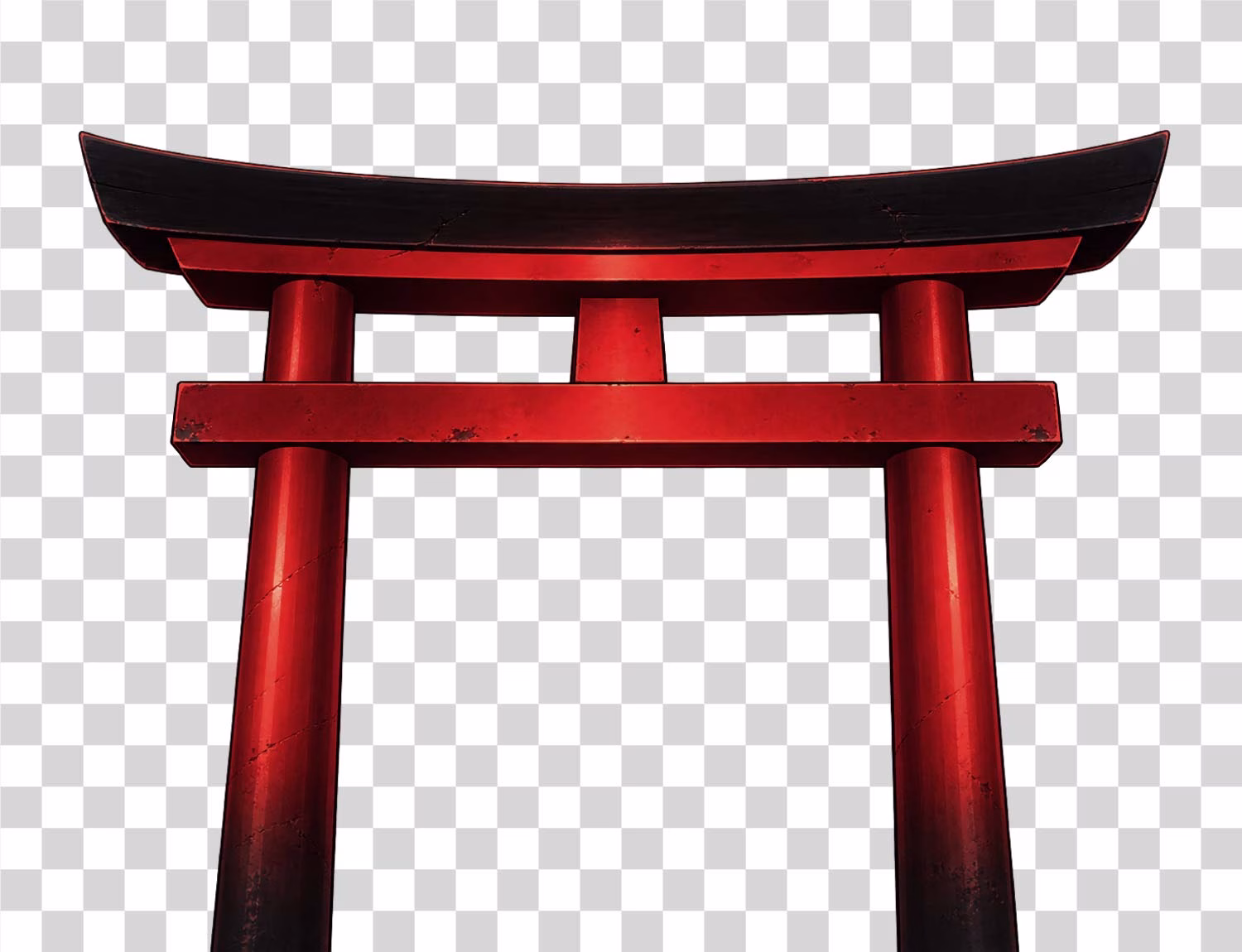Japanese Torii Gate Anime Style