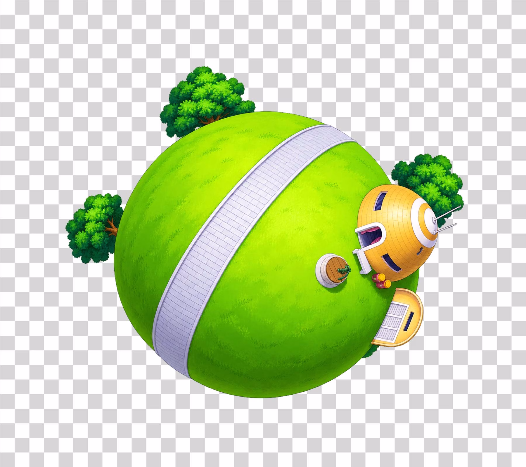 King Kais Planet Dragon Ball PNG Image