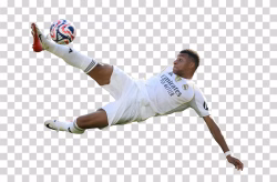 Kylian Mbappe Executing a Scissor Kick