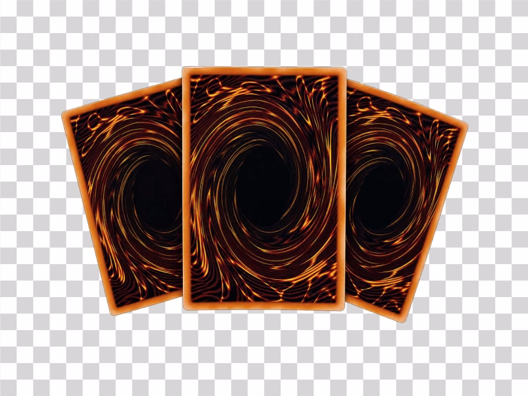 Three Yu-Gi-Oh Cards Stacked