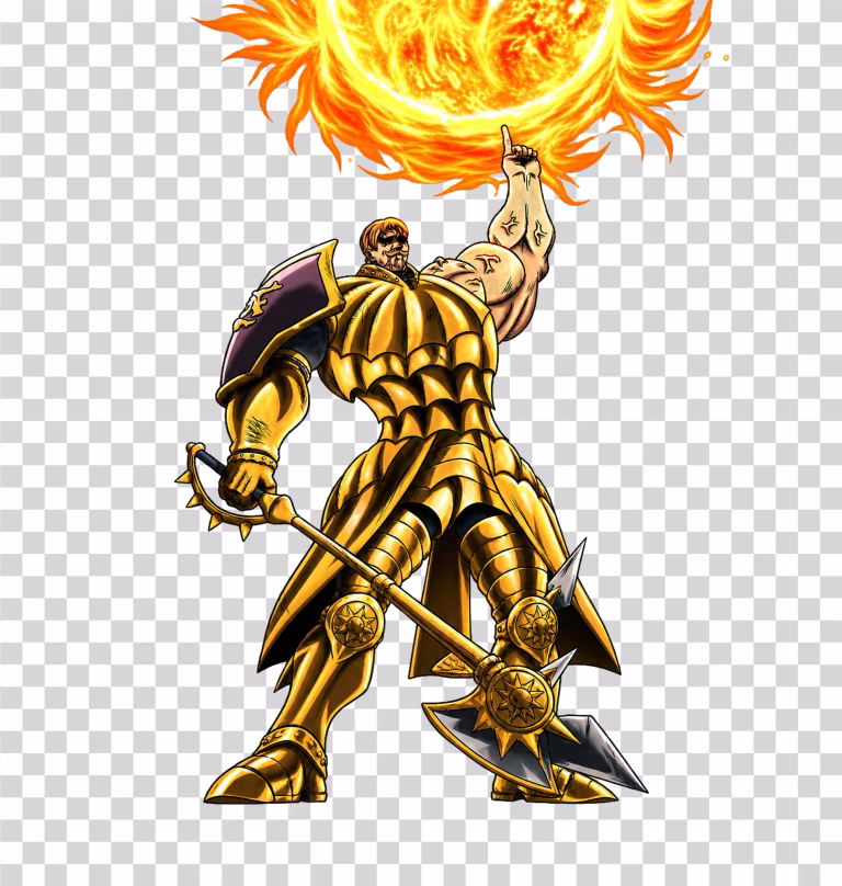 Escanor from The Seven Deadly Sins Holding Cruel Sun