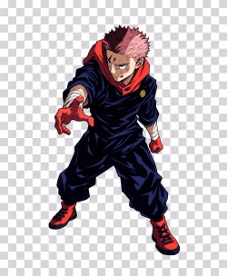 Itadori from Jujutsu Kaisen Manga Style
