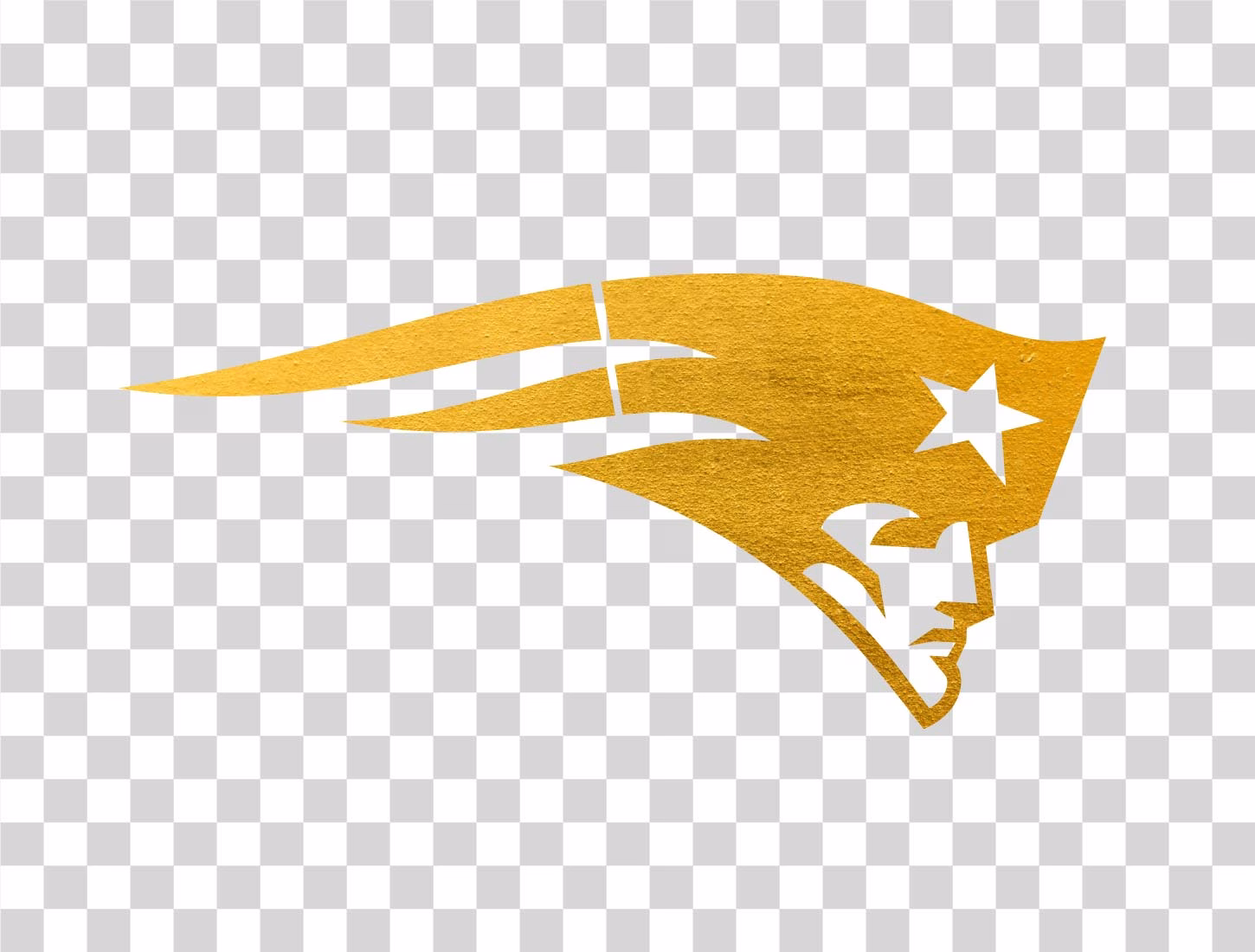New England Patriots Logo Gold