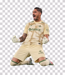 Álvaro Valles Celebrating After the Match for Real Betis, Spanish Football Goalkeeper alvaro-Valles-Celebrating-After-the-Match