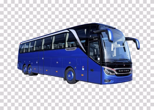 Bus, Public Transportation Vehicle, Transparent PNG Image Blue SETRA Bus