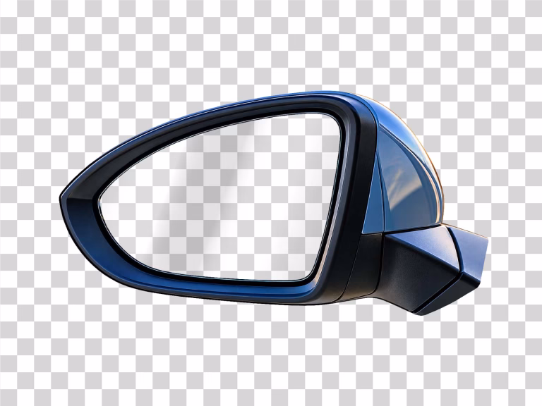 Car Side Mirror with Transparent Mirror