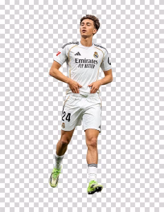Dean Huijsen of Real Madrid, Spanish Football Defender, Transparent PNG Dean-Huijsen-of-Real-Madrid
