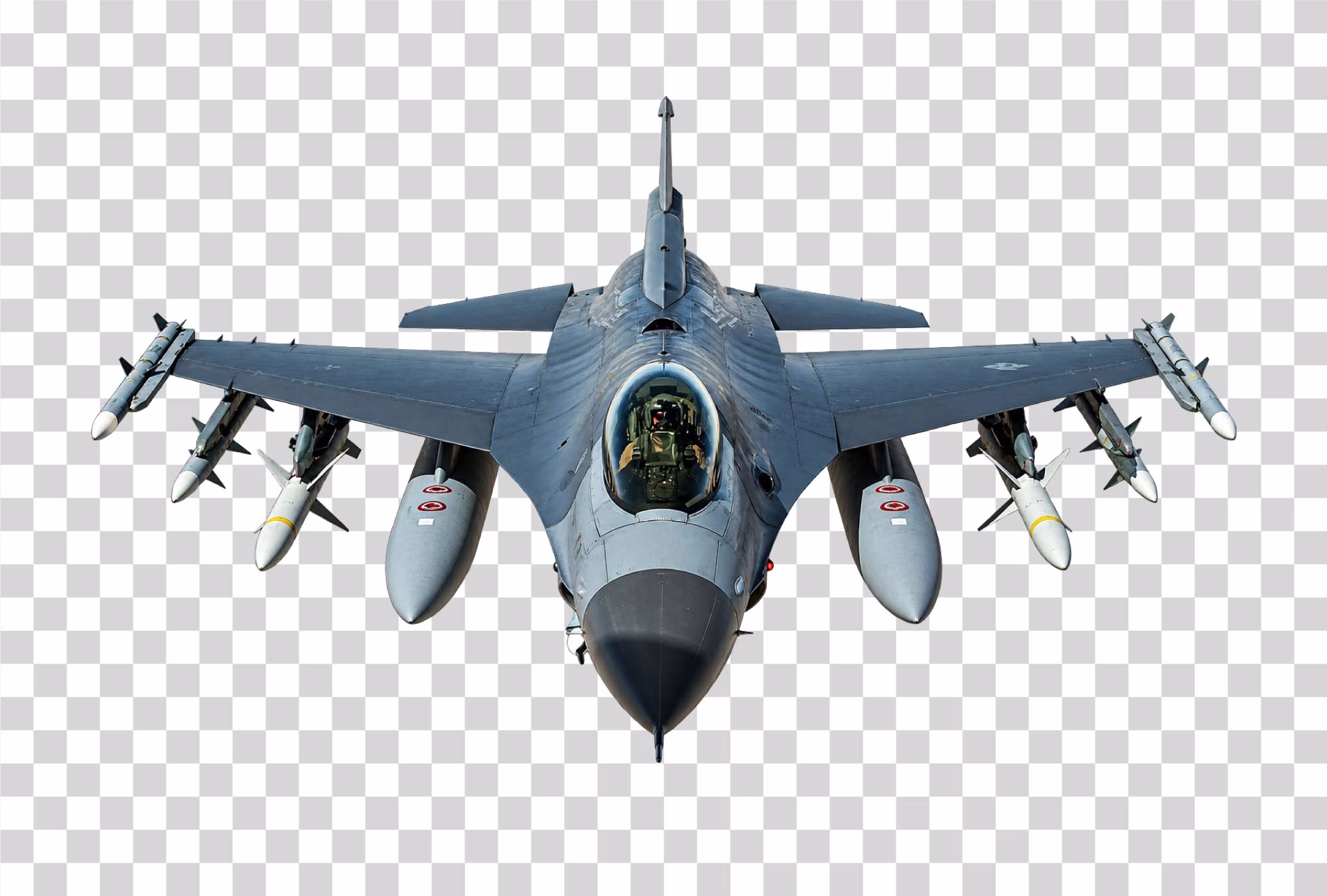 F-16 Front View