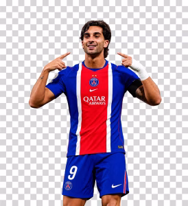 Ferran Torres in PSG Jersey, Spanish Football Star in Paris Saint-Germain Colors Ferran-Torres-in-PSG-Jersey