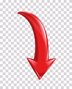 Red YouTube Thumbnail Arrow Pointing Down