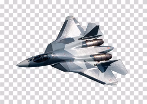 Sukhoi Su-57, Russian Stealth Fighter Jet, Transparent Image Sukhoi-Su-57