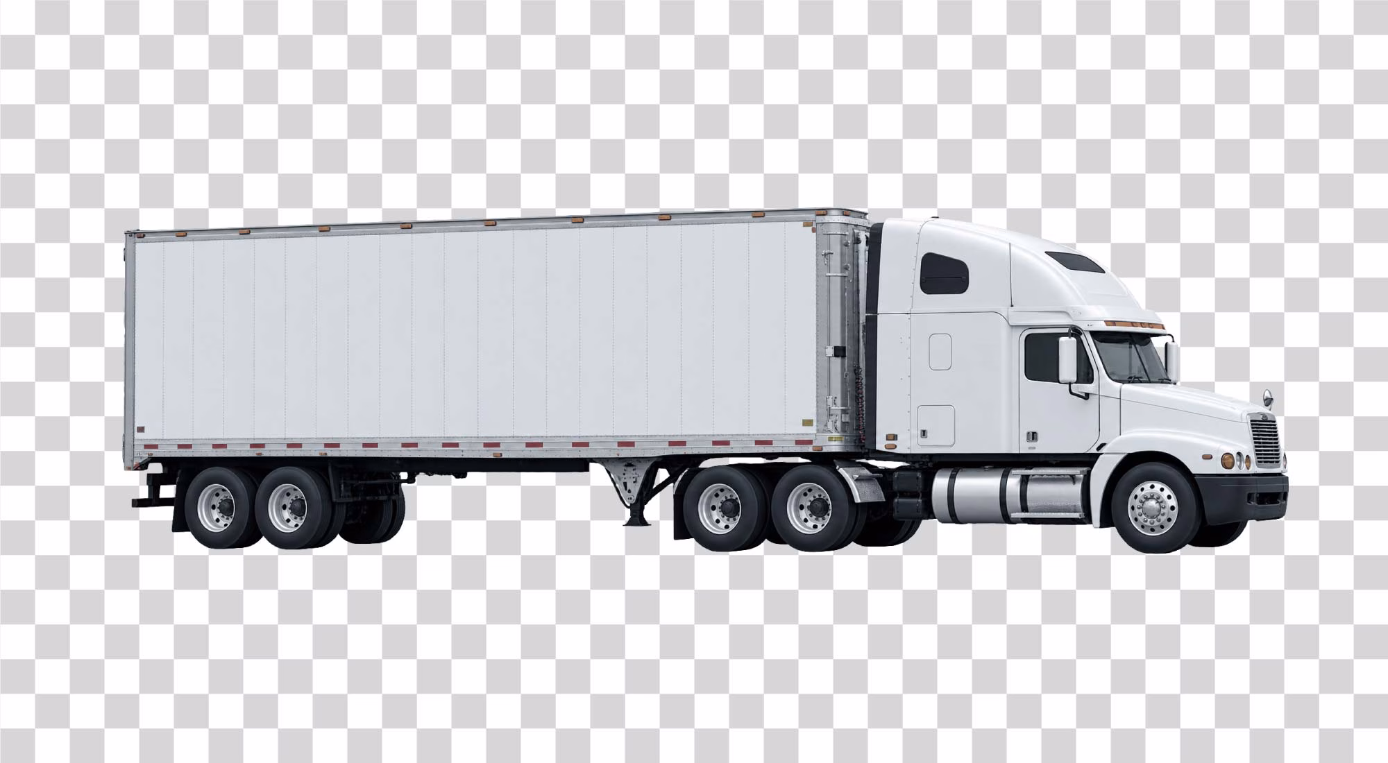 White Semi Truck png